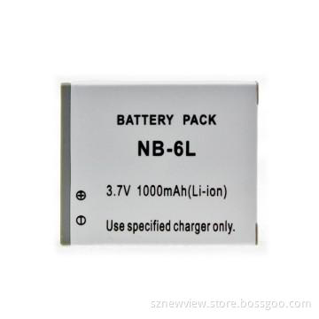 3.7V / 1000mAh   100% Compatible NB-6L Digital Camera li-lon batteries